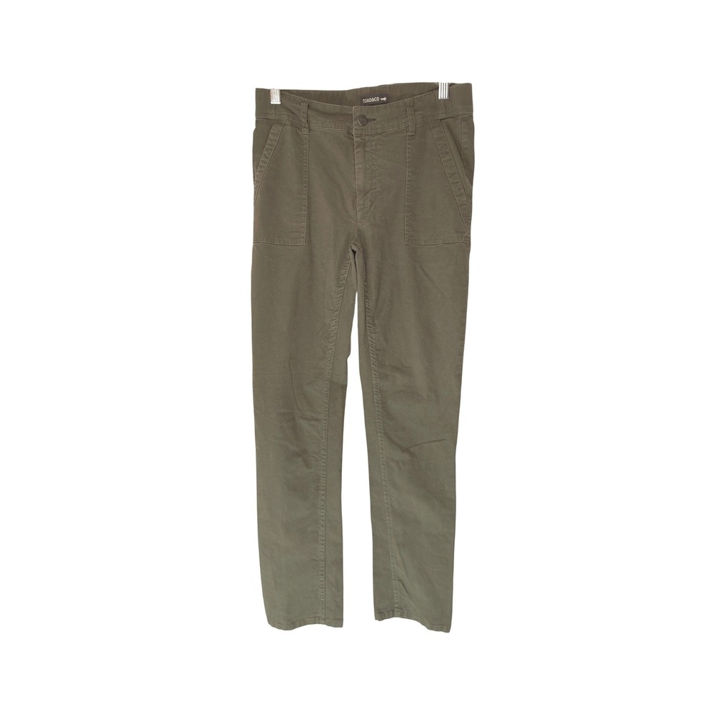 Toad&Co Earthworks Slim Pant Green Women's Gorpcore Casual Basic Casual Size 4